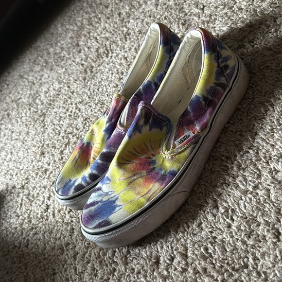 Vans Kids Colorful Tie-Dye Slip-On Sneakers - Picture 1 of 2